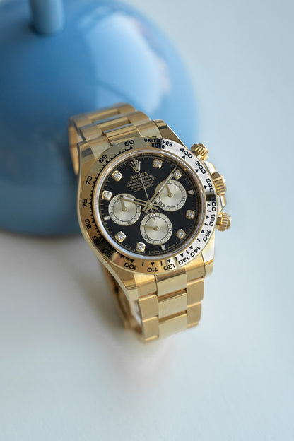 Rolex Daytona "cadran or jaune diamant noir" ref. 126508