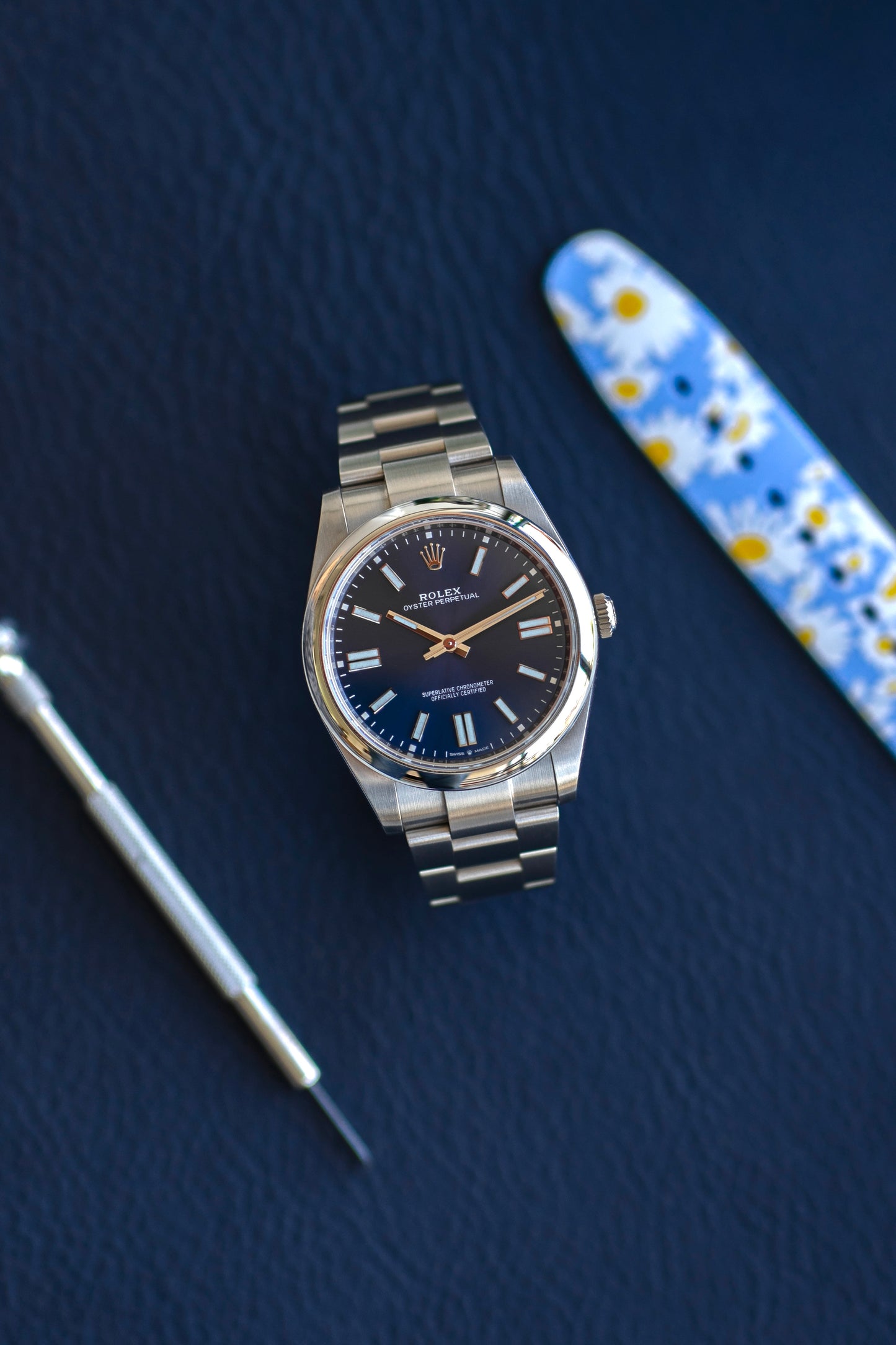 Rolex Oyster Perpetual 41 "cadran bleu" ref.124300